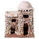 Neapolitan Nativity scene double house 4 cm Arab style stone 10x10x5 cm s1