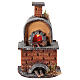 Oven with curved top and fire-effect light for 10 cm Neapolitan Nativity Scene, 15x10x5 cm s1