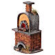 Oven with curved top and fire-effect light for 10 cm Neapolitan Nativity Scene, 15x10x5 cm s2