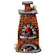 Miniature brick oven 10 cm Neapolitan fire effect bulb 15x10x5 cm s1