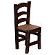 Krzesło z drewna, szopka neapolitańska 24-30 cm, h rzeczywista 15 cm s2
