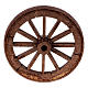 Rad mit Speichen aus Holz, Krippenzubehör, neapolitanischer Stil, 4,5 cm Durchmesser s1