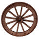 Rad mit Speichen aus Holz, Krippenzubehör, neapolitanischer Stil, 6,5 cm Durchmesser s1