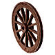 Rad mit Speichen aus Holz, Krippenzubehör, neapolitanischer Stil, 6,5 cm Durchmesser s2