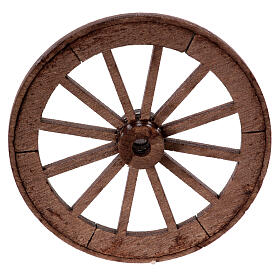 Wheel with spokes for Neapolitan Nativity Scene, diam. 6.5 cm