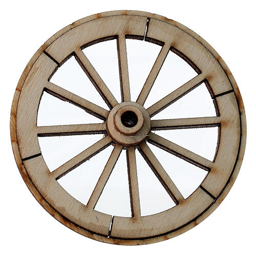 Wheel with spokes for Neapolitan nativity scene, diam. 6.5 cm 4