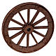 Wheel with spokes for Neapolitan nativity scene, diam. 6.5 cm s3