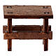 Panca presepe 8 cm Napoli legno dipinto s1
