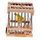 Nativity scene canary cage 12 cm Neapolitan opening terracotta 3x3x3 cm s1