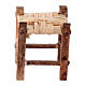 Stuffed stool for 6 cm Neapolitan Nativity Scene, real height 2.5 cm s1