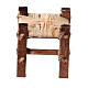 Sgabello presepe 4-6 cm impagliato Napoli h reale 2 cm s1