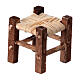 Sgabello presepe 4-6 cm impagliato Napoli h reale 2 cm s2