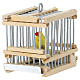 Cage canari crèche napolitaine 12 cm ouvrante 4x4x3 cm s2