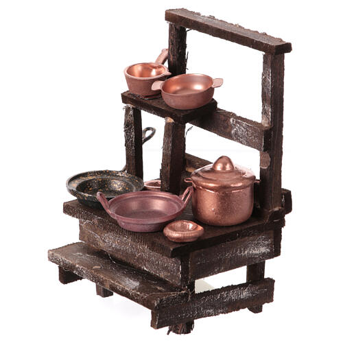 Coppersmith's stall for 12 cm Neapolitan Nativity Scene, 10x5x5 cm 2