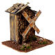 Windmill Neapolitan nativity scene 4 cm cork wood 15x20x15 cm s3