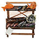 Fishmonger's stall with terracotta seafood for 12 cm Neapolitan Nativity Scene, 10x10x5 cm s2