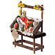 Banco pescivendolo miniature terracotta presepe 12 cm Napoli 10x10x5 cm s2