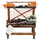 Miniature fishmonger's stall terracotta nativity scene 12 cm Naples 10x10x5 cm s1