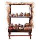 Banco panettiere presepe 12 cm Napoli miniature terracotta 15x10x5 cm s1