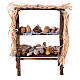 Banco panettiere presepe 12 cm Napoli miniature terracotta 15x10x5 cm s4
