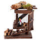 Pollaio legno con galline uova presepe 12 cm Napoli 10x10x10 cm s1
