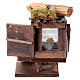 Kurnik drewniany z kurami i jajkami, 10x10x10 cm, szopka z Neapolu 12 cm s5