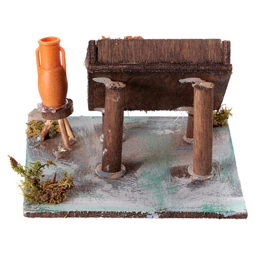Spice stall for 10 cm Neapolitan Nativity Scene, 5x10x10 cm 4