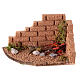 Corner bonfire with cork walls and light for 8-12 cm Neapolitan Nativity Scene, 5x10x5 cm s2