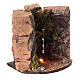 Bonfire between rocks with light for 8 cm Neapolitan Nativity Scene, 10x10x5 cm s3