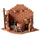 Setting with terracotta pot on a bonefire for 10 cm Neapolitan Nativity Scene, 20x25x20 cm s1