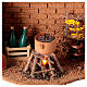 Setting with terracotta pot on a bonefire for 10 cm Neapolitan Nativity Scene, 20x25x20 cm s2