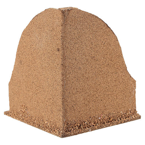 Mauerecke mit Gemüse-Verkaufsstand, Krippenzubehör, neapolitanischer Stil, für 12 cm Krippe, 15x15x10 cm 5