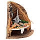Neapolitan nativity corner fish stand 12 cm 15x15x10 cm s4