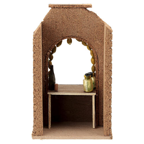 Mostrador vendedor de limones corcho belén 10 cm Nápoles 15x15x10 cm 4