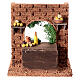 Banchetto limonaio sughero presepe 10 cm Napoli 15x15x10 cm s1