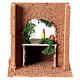 Banchetto limonaio sughero presepe 10 cm Napoli 15x15x10 cm s4