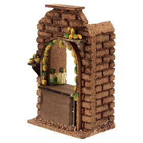 Banca limoncello cortiça presépio 10 cm Nápoles 15x15x10 cm