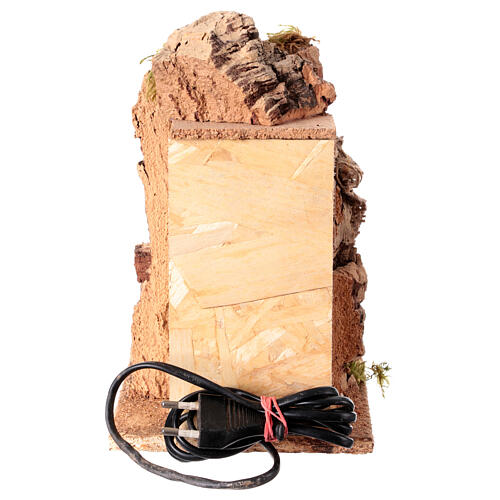 Scena bollitoio bottiglie vino presepe 12 cm Napoli 25x15x25 cm 5