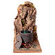 Scena bollitoio bottiglie vino presepe 12 cm Napoli 25x15x25 cm s1