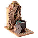 Nativity scene with kettle and wine bottles 12 cm Naples 25x15x25 cm s4