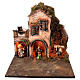 Borgo fontana portone presepe 10 cm Napoli 35x45x30 cm s1