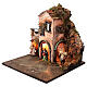 Borgo fontana portone presepe 10 cm Napoli 35x45x30 cm s3