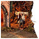 Borgo fontana portone presepe 10 cm Napoli 35x45x30 cm s4