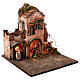 Borgo fontana portone presepe 10 cm Napoli 35x45x30 cm s5