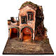 Borgo fontana portone presepe 10 cm Napoli 35x45x30 cm s6