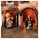 Village fountain door nativity scene 10 cm Naples 35x45x30 cm s2