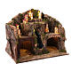 Village with central waterfall for 10 cm Neapolitan Nativity Scene, 35x45x30 cm s3