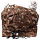 Borgo fontana tripla falò luci presepe 12 cm Napoli 40x45x40 cm s6