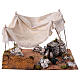 Tente arabe crèche napolitaine 14 cm avec lumière 25x35x30 cm s4