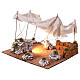 Namiot arabski, szopka neapolitańska 14 cm, z oświetleniem, 25x35x30 cm s2